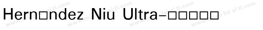 Hernández Niu Ultra字体转换